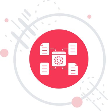 çizgi sunucu simgesi beyaz arkaplanda izole edildi. Sunucu merkezi, servis, ağ, bakım, bakım, onarım, tamir konsepti. Renkli özet kavramı.