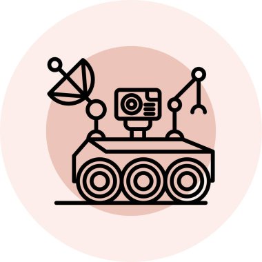 Bir robot simgesinin vektör illüstrasyonu