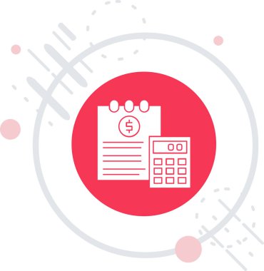 Hesap makinesinin iş konsepti vektör çizimi