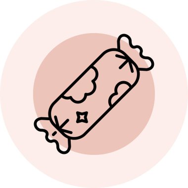 sosis simgesi vektör illüstrasyonu