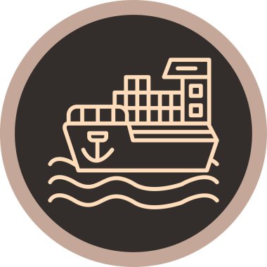 kargo. Web simgesi basit illüstrasyon