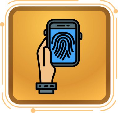 parmak izi tarama simgesi