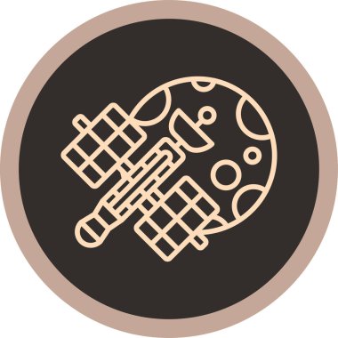 Bir araba simgesinin vektör illüstrasyonu