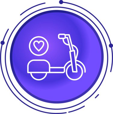 Tekerlekli sandalye simgesi, vektör illüstrasyonu