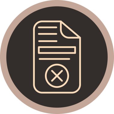 Dosya biçim simgesinin vektör illüstrasyonu