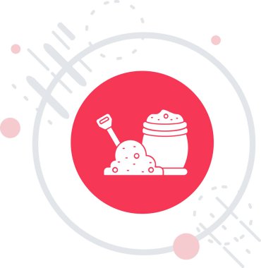 Beyaz arkaplanda çizgi boyası simgesi izole edildi. Renkli taslak konsepti. Vektör