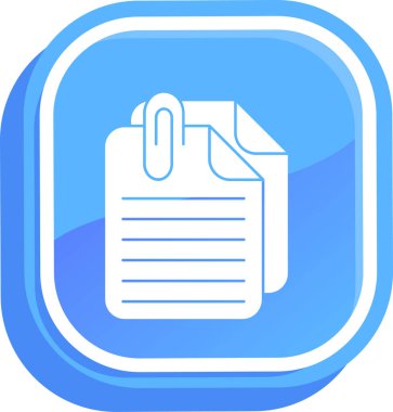 belge simgesi vektör illüstrasyonu