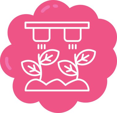 Bahçe. Web simgesi basit illüstrasyon