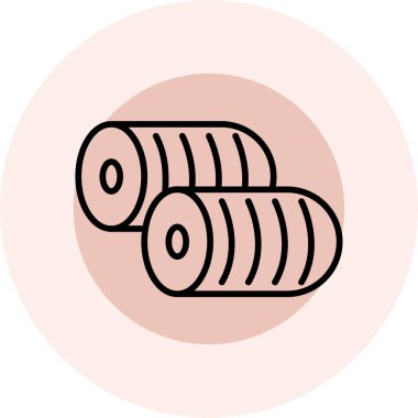 Tek bir izole simgenin vektör illüstrasyonu