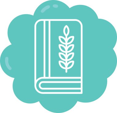 Kitap. Web simgesi basit illüstrasyon