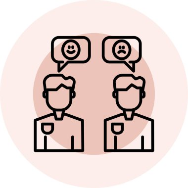 insanlar düz simge, vektör illüstrasyonu