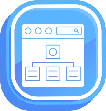 tarayıcı web simgesi basit illüstrasyon