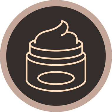 krem simge vektör çizim