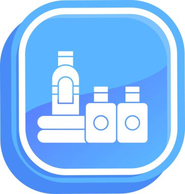 Bir dizi şampuan şişesinin vektör çizimi