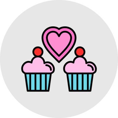 kalp keki. Basit tasarım