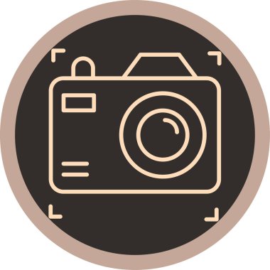 Fotoğraf makinesi. Web simgesi