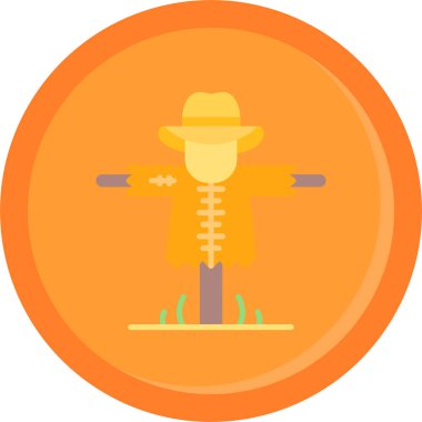 Kovboy. Web simgesi basit illüstrasyon