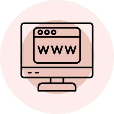 Web tasarımı. Web simgesi