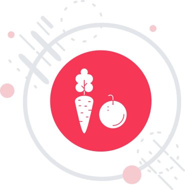 Gıda simgesinin vektör illüstrasyonu