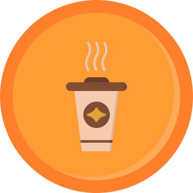 Bardak. Web simgesi basit illüstrasyon