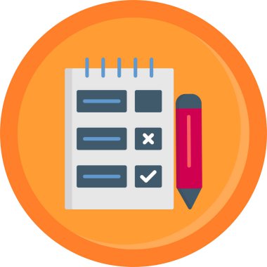 Web, mobil, bilgi grafikleri için pano düz simgesi