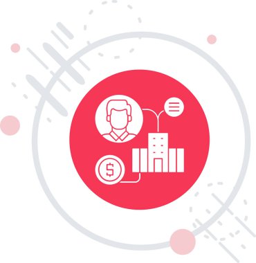 çizgi yönetim simgesi beyaz arkaplanda izole edildi. İş ve dişli tabelası. Üretkenlik simgesi. Soyut özet kavramı. vektör.