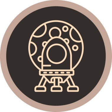 Bir robot simgesinin vektör illüstrasyonu