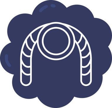 Maske takan bir adamın simgesi