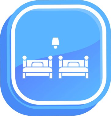 Otel simgesi vektör illüstrasyonu