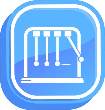 Bir piyano simgesinin vektör illüstrasyonu