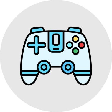 Joystick simgesi, vektör illüstrasyonu