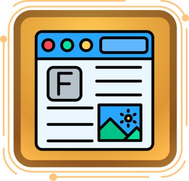 Web renk simgesi, vektör illüstrasyonu