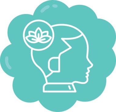 beyin fikri simgesi, vektör çizimi tasarımı