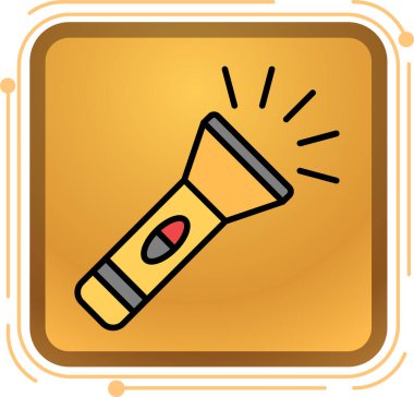 El feneri simgesi, düz stil