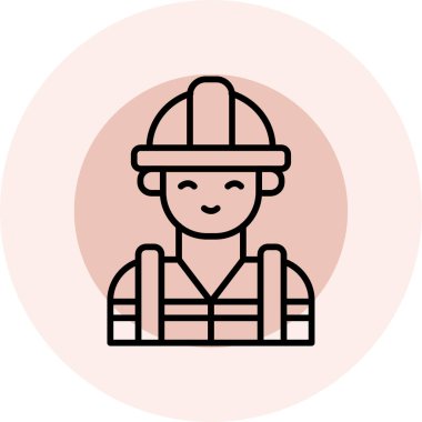 itfaiyeci simge vektör çizim