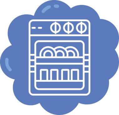 Buzdolabı. Web simgesi basit tasarım