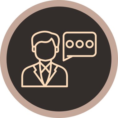 İş adamı. Web simgesi