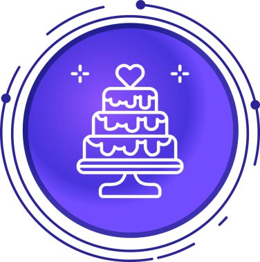 Moda tarzı izole edilmiş arkaplanda kek simgesi