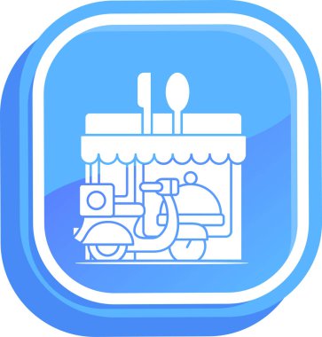 Gıda simgesinin vektör illüstrasyonu