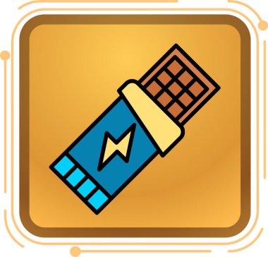 çikolata simge vektör çizim