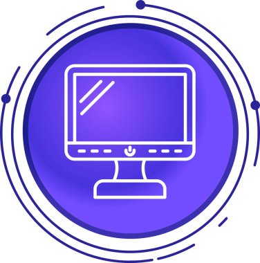 Dizüstü bilgisayar simgesi vektör çizimi