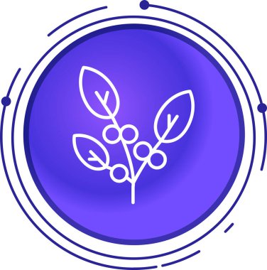 Yaprak ikonu vektör illüstrasyonu