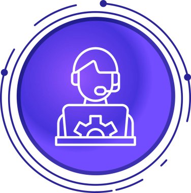 Modern bir simgenin vektör illüstrasyonu