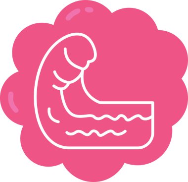 Bebeğim. Web simgesi basit illüstrasyon