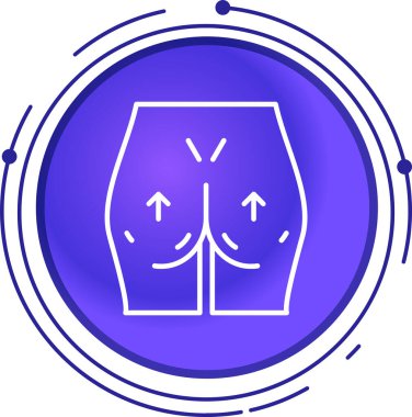 Benzersiz şort ikon vektör illüstrasyonu