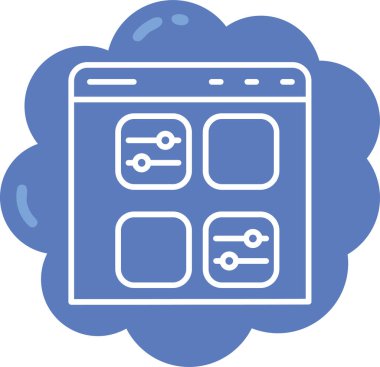 Tarayıcı tarayıcı simgesi ile doldurulmuş dış hat biçimi