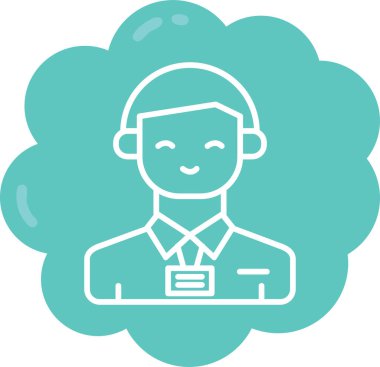 Şapkalı bir adamın vektör çizimi