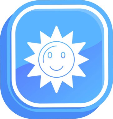 güneş ikonu vektör çizimi tasarımı