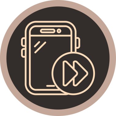 Modern simgenin vektör illüstrasyonu