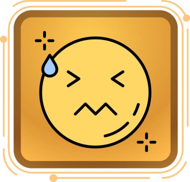 Üzgün duygu simgesi, çizgi film biçimi